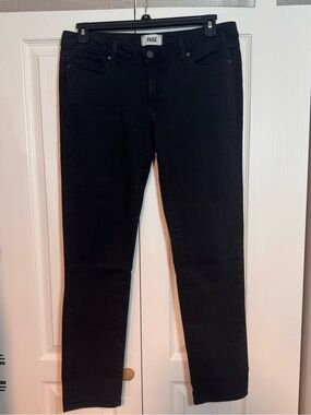 Paige black denim skinny jeans size 30